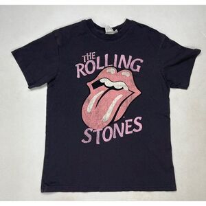 H&M The Rolling Stones Graphic T-shirt Women XS Gray Short Sleeve Music